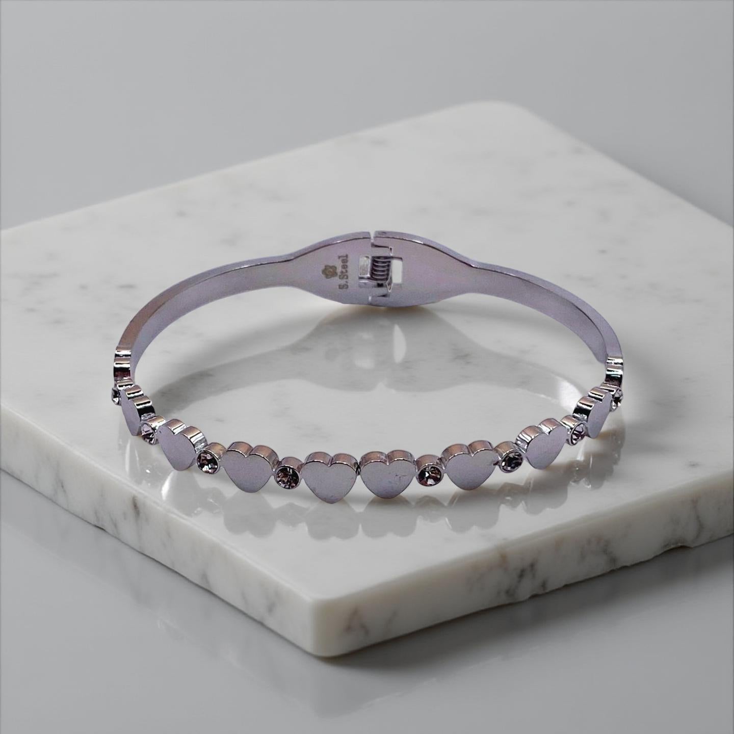 Bracciale rigido Miss Cuore Strass
