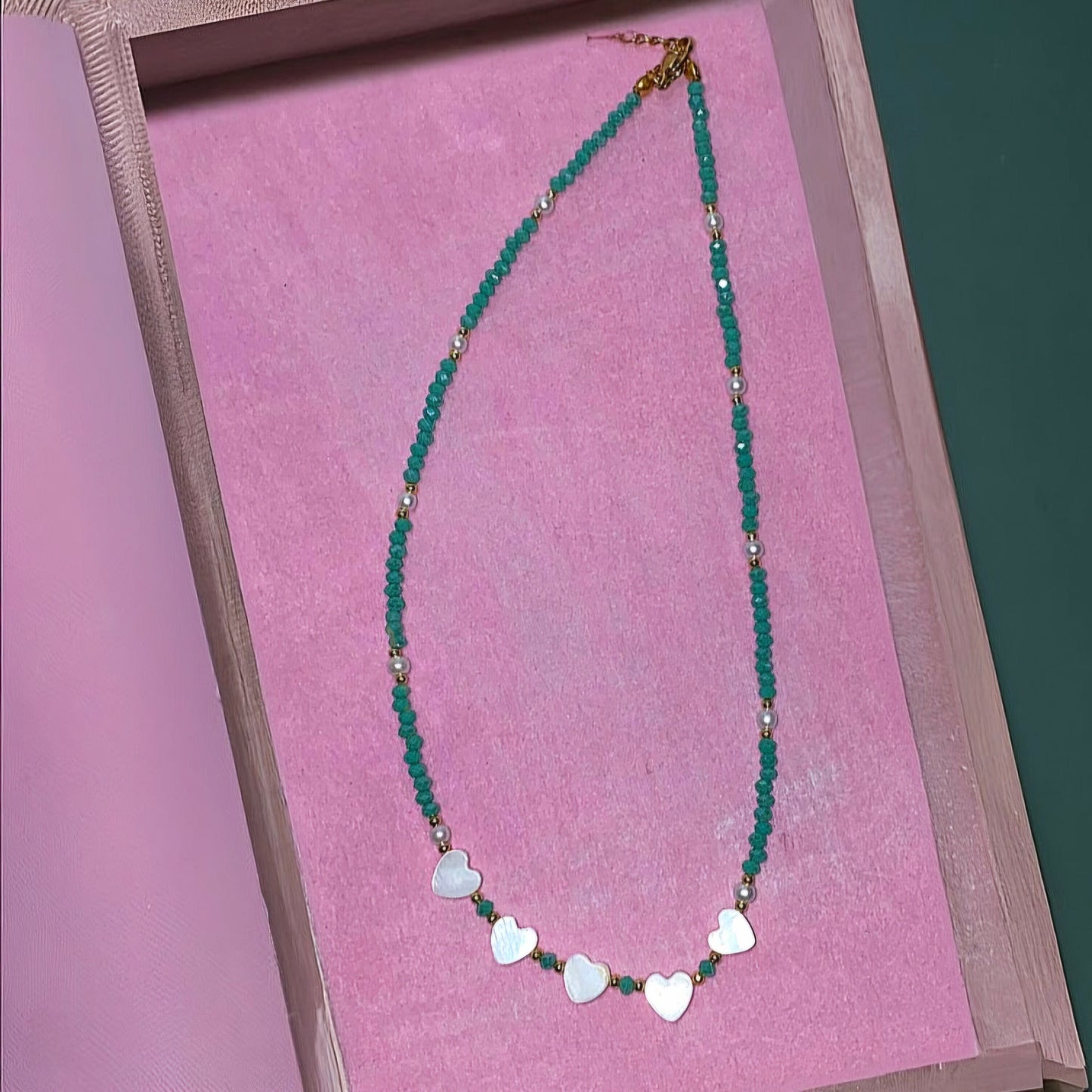 Collana Miss Cuoricini di Madreperla
