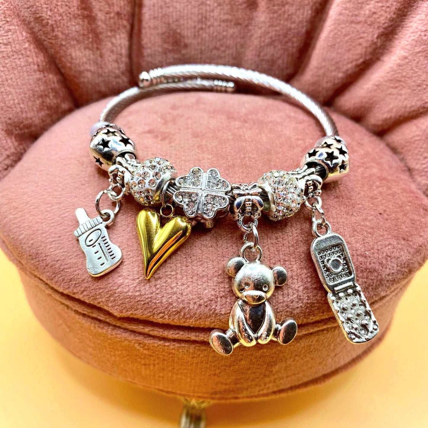 Bracciale Miss Rigido Multi charms