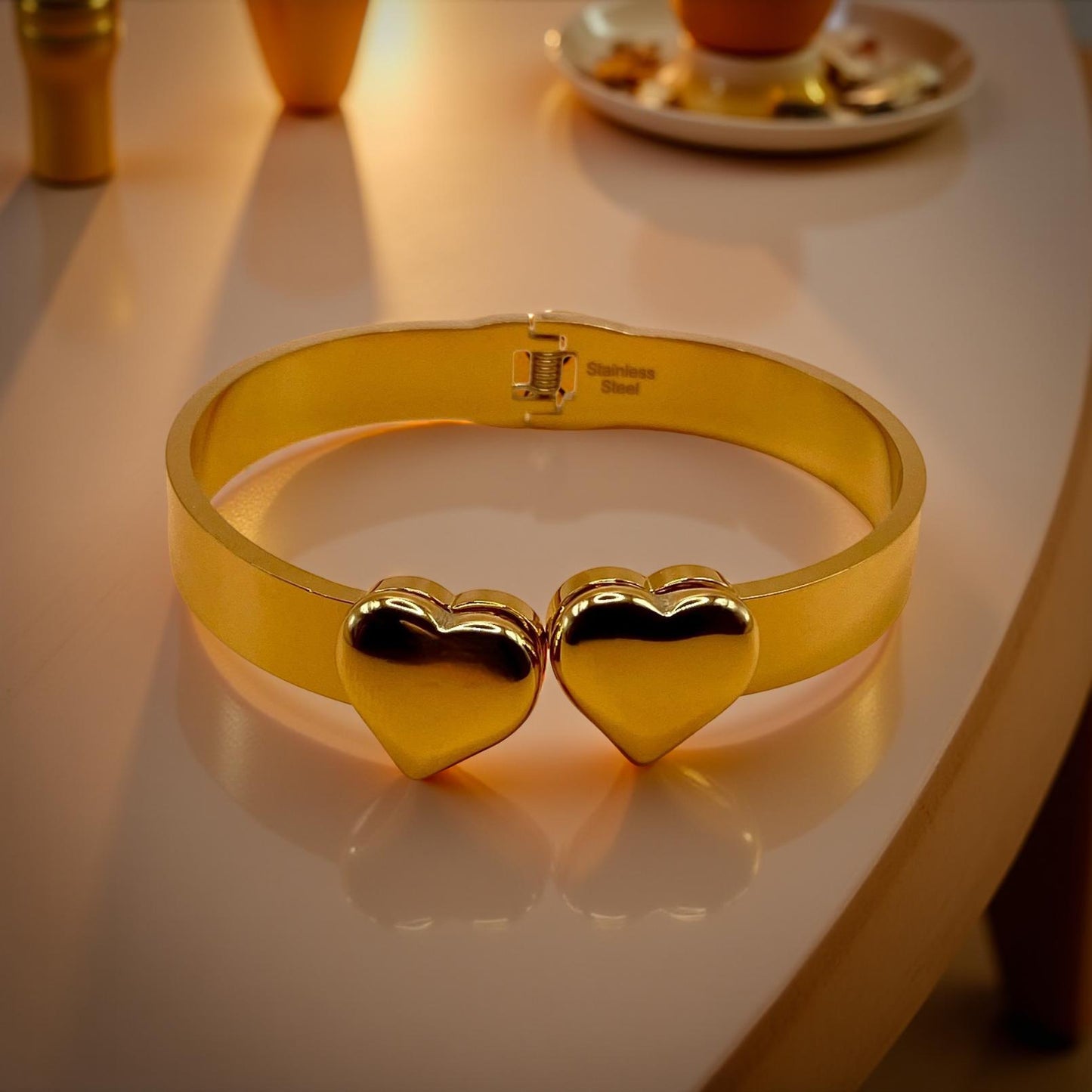 Bracciale Miss Doppio Cuore Rigido