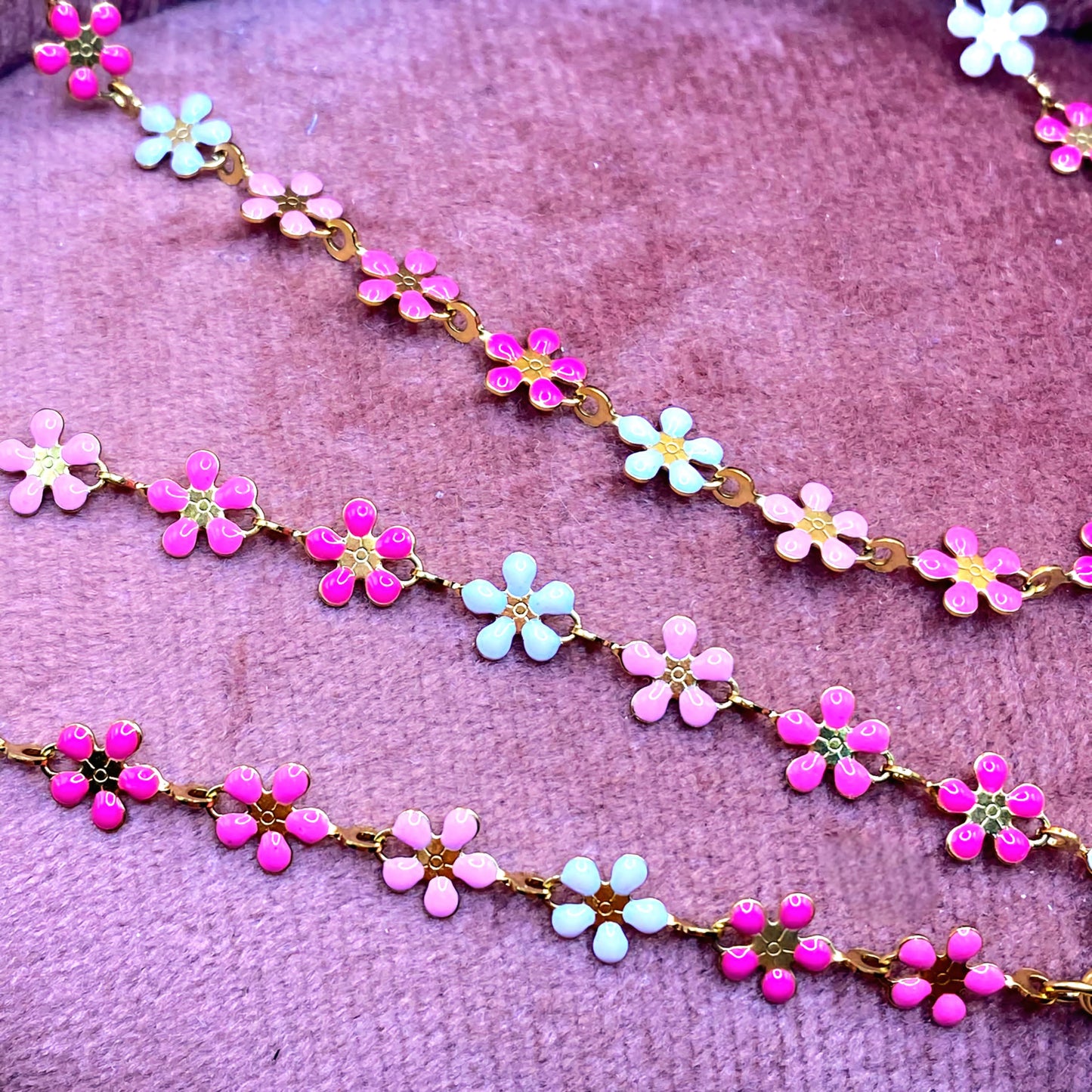 Set Miss Pink Flowers
