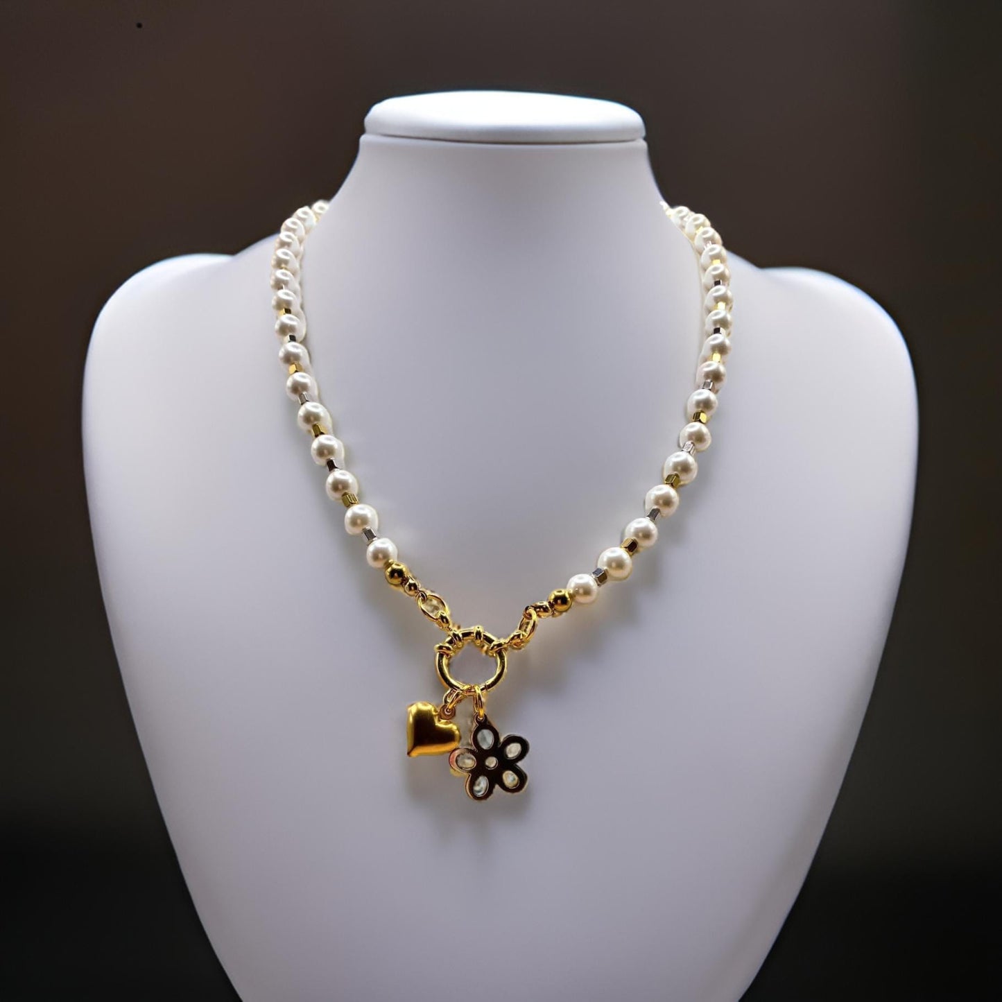 Collana Miss Perla Bicolor con charms