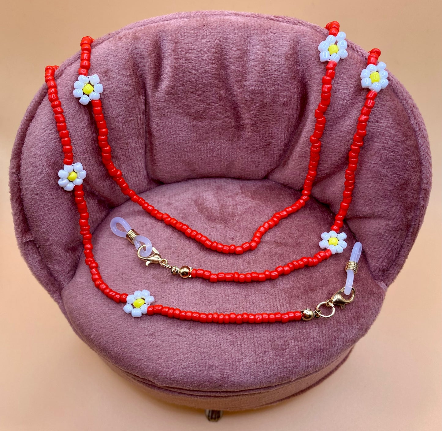 Collana per occhiali fiorellino