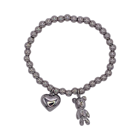 Bracciale elastico Miss Cuore e Teddy