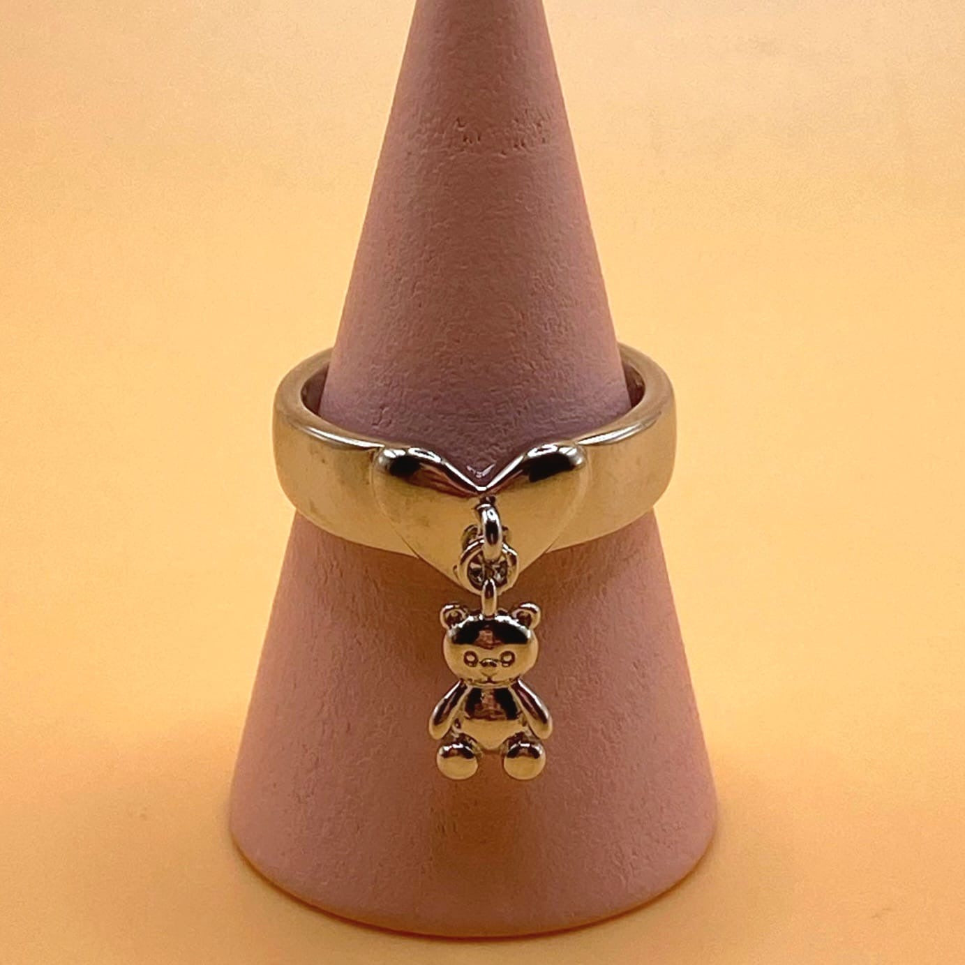 Anello Miss Teddy argento