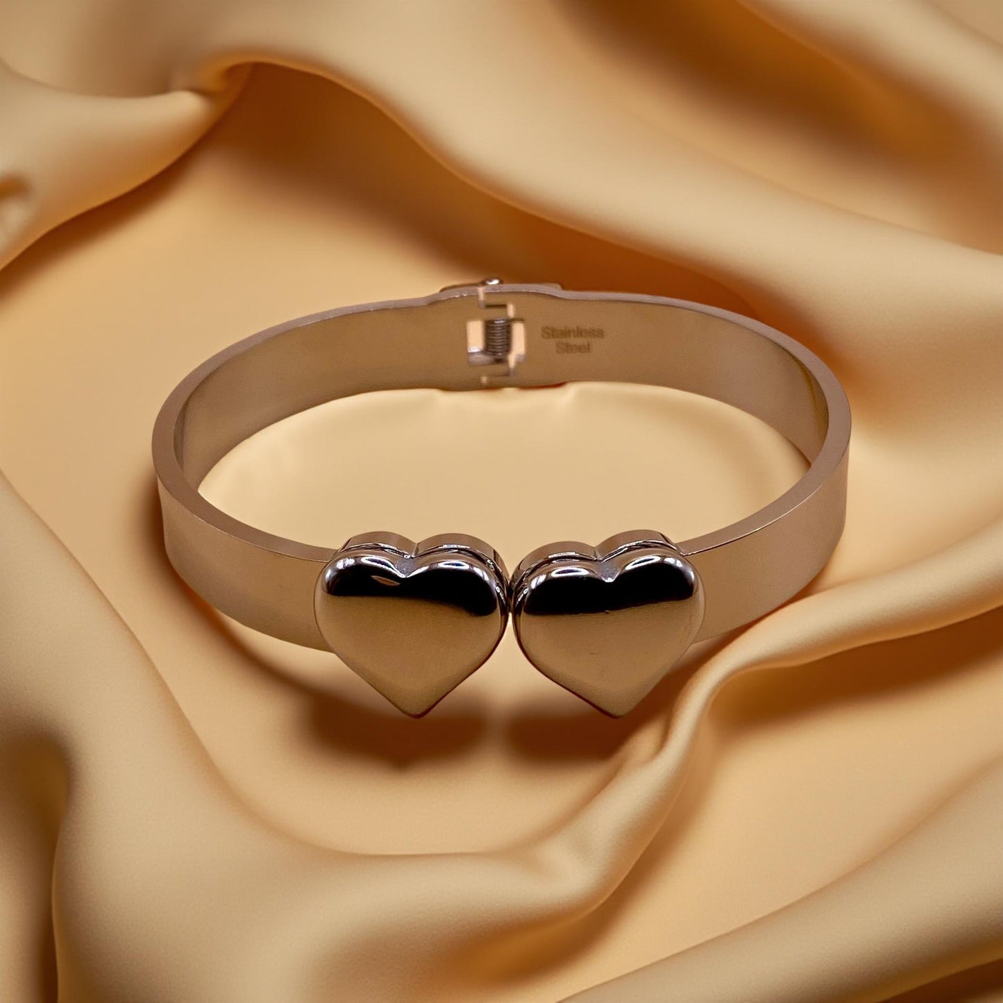 Bracciale Miss Doppio Cuore Rigido