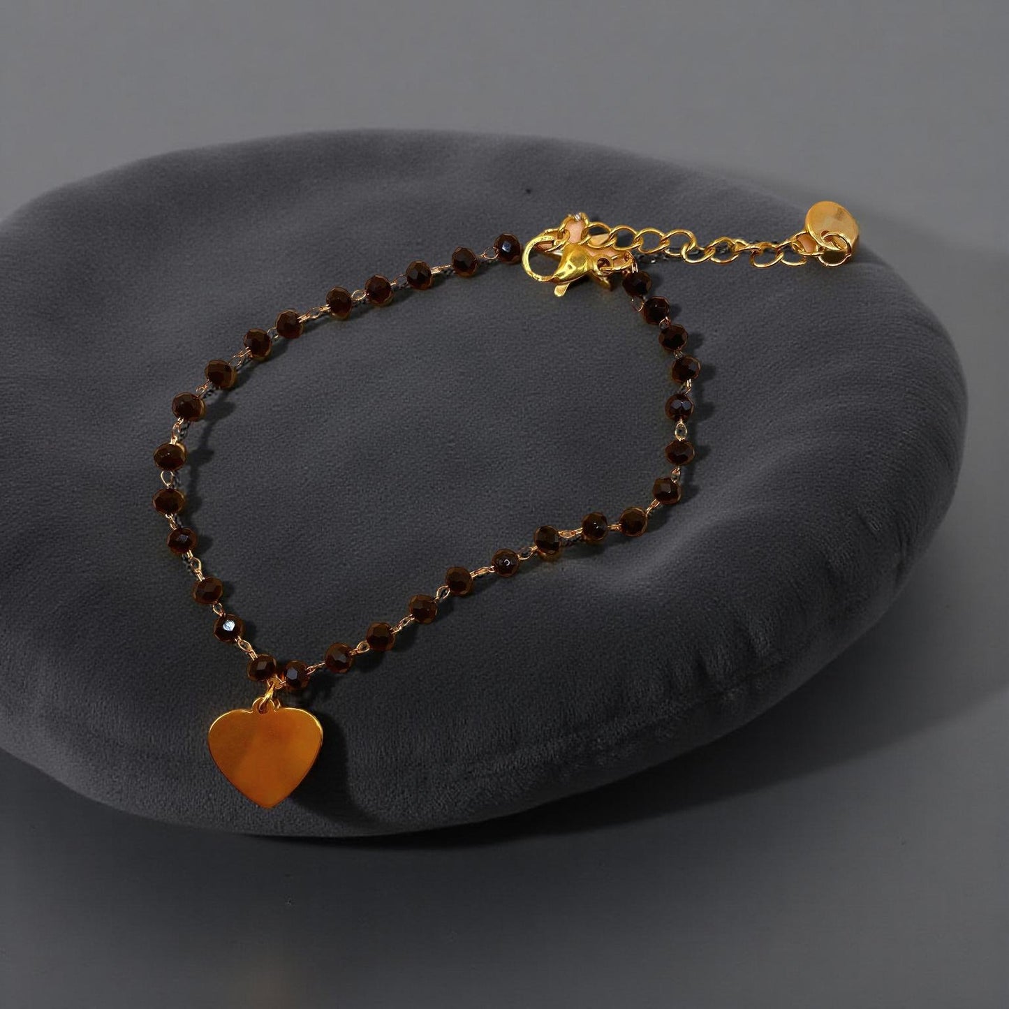 Bracciale Miss Cuore Nero Gold