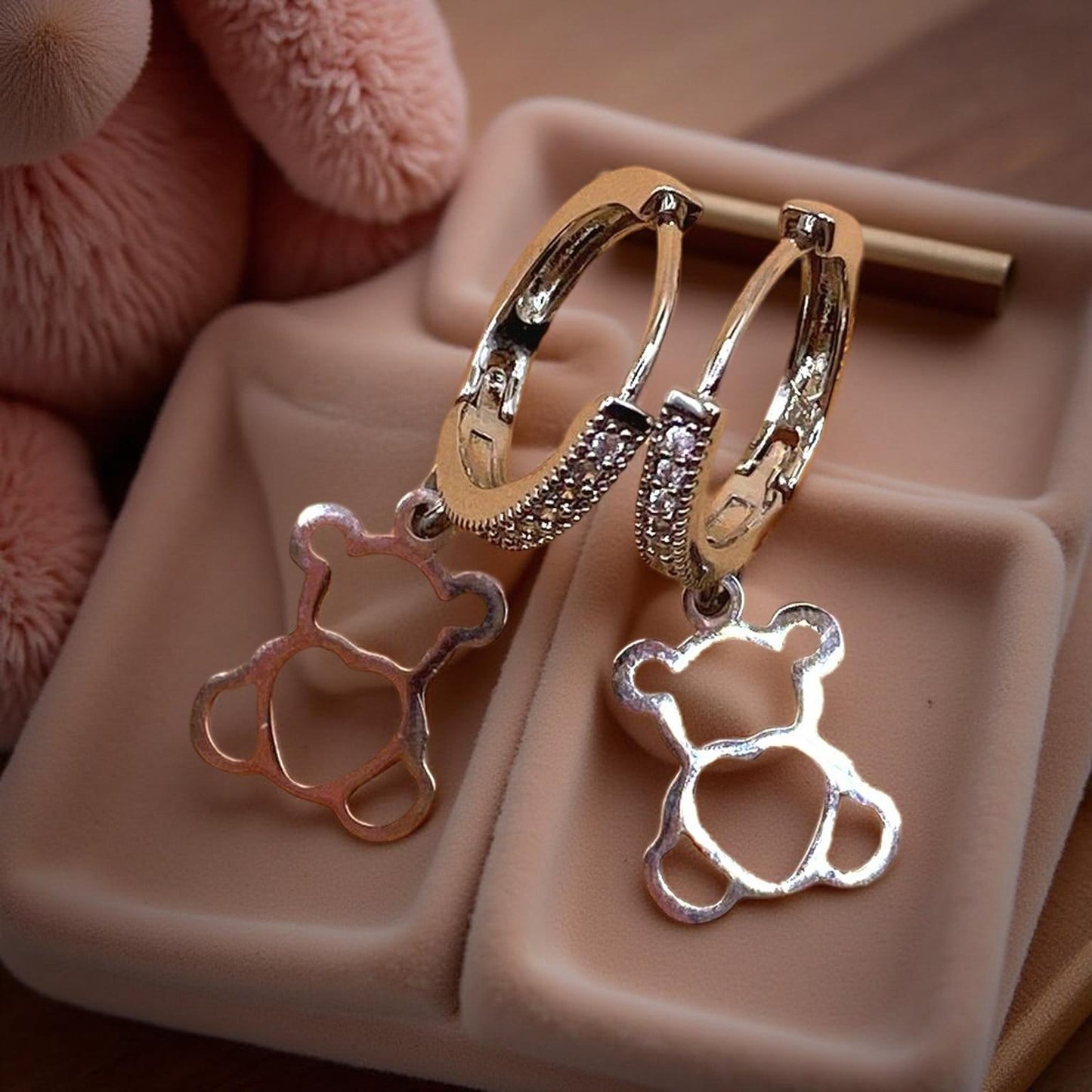 Orecchini Miss Teddy Romantico strass