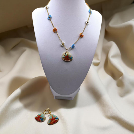 Set Miss Conchiglia con Fiori