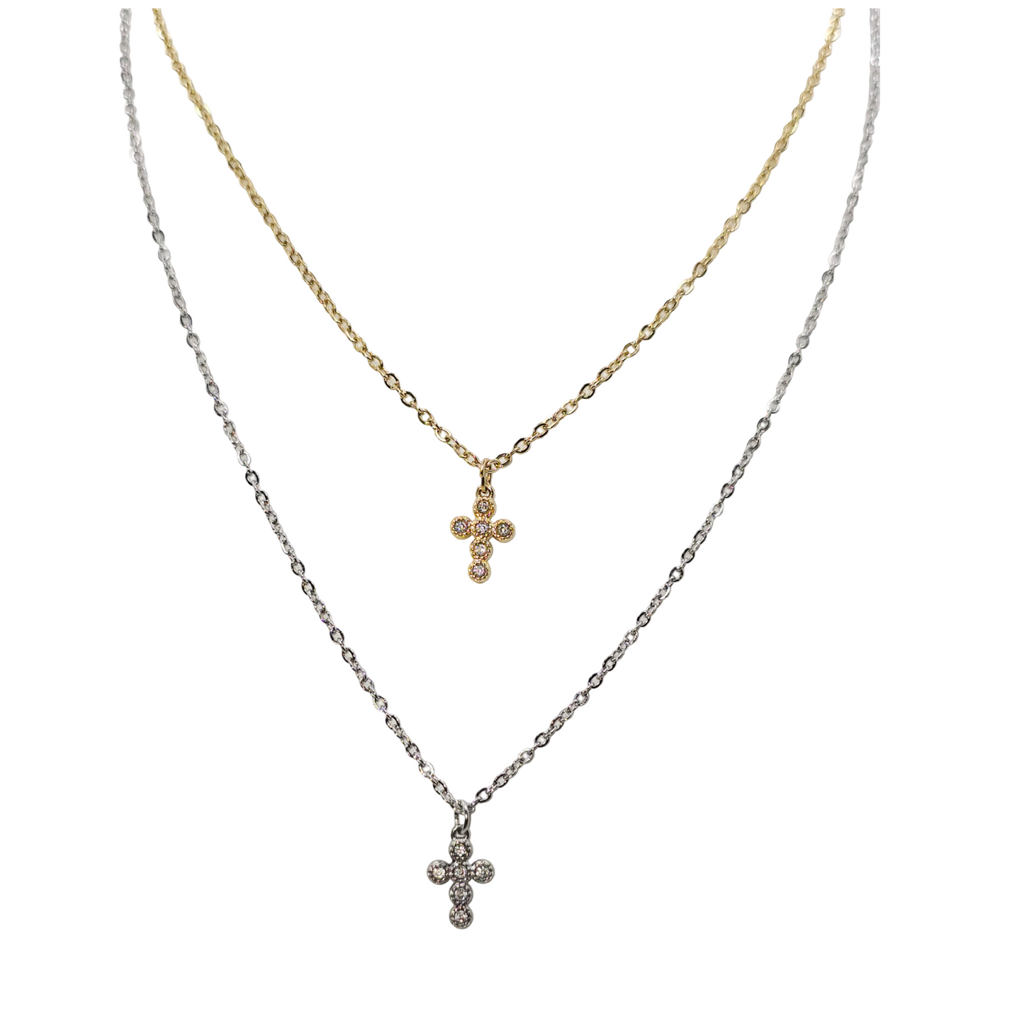 Collana Miss Crocetta Strass