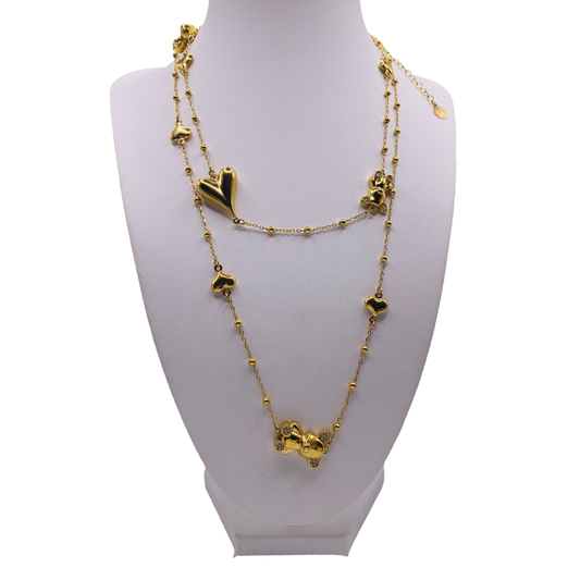 Collana Miss Teddy e Cuore Mix