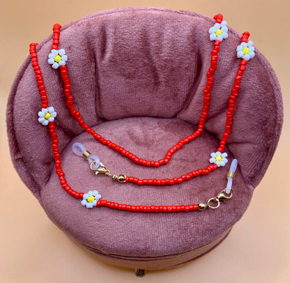 Collana per occhiali fiorellino