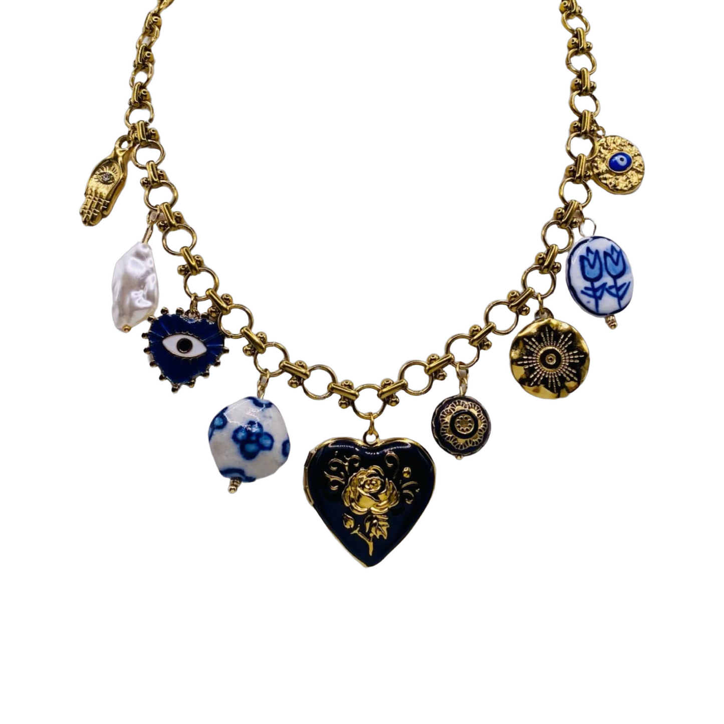 Collana Miss Blu e Black Charms