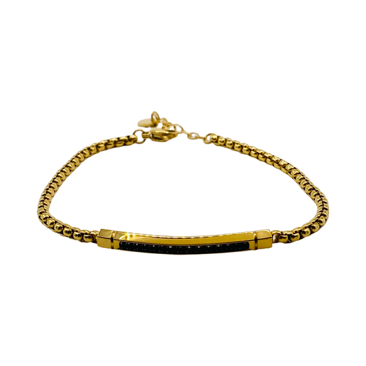 Bracciale Uomo Black Strass