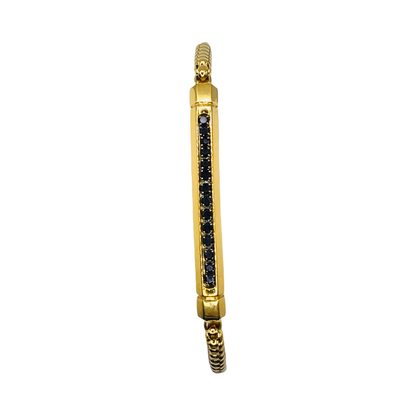 Bracciale Uomo Black Strass