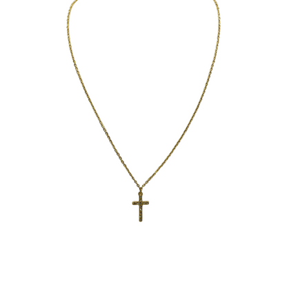 Collana Croce strass